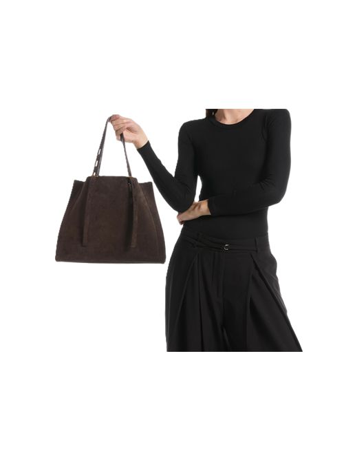 Borsa Mino Rota linea promise mod paula suede piuma MINOBOSSI | PRPAULASUEDEC706 TESTA DI MORO